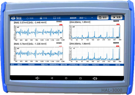FFT Spectrum RMS ASL Máy phát hiện rò rỉ van phát ra sóng âm thanh hai kênh