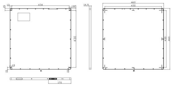 Bộ cảm biến silicon vô hình Phân tích phẳng Bộ dò động DR và thử nghiệm không phá hoại
