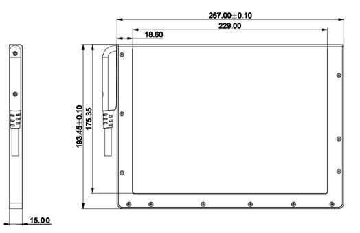 75 Micron Amorphous Silicon A Si Đối với các lĩnh vực khác nhau A Si DR Kiểm tra không phá hoại