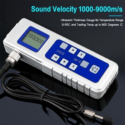 Máy đo độ dày siêu âm với phạm vi nhiệt độ 0-50C Phạm vi đo 0.75mm đến 300mm và Độ sâu thử nghiệm 120mm